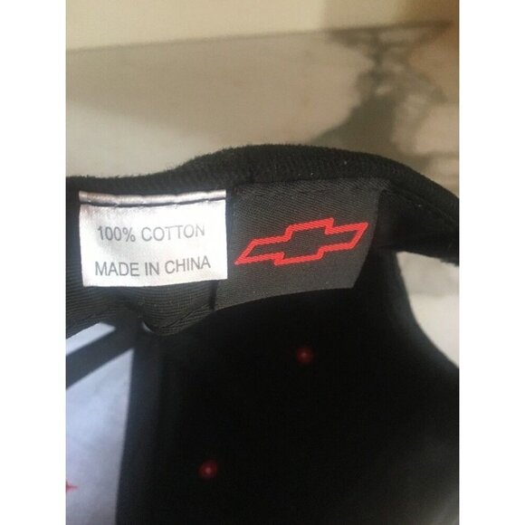 Chevrolet Racing Hat Black & Red With Red Embroidery - Picture 5 of 5